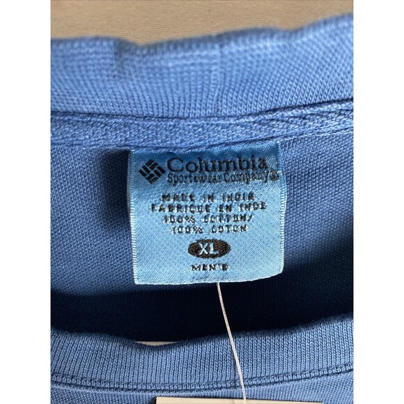 NWT Columbia Sportswear Men's Size XL Short Sleeve Pocket T-Shirt Blue Biowash - Picture 2 of 9